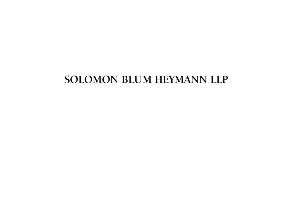 Solomon Blum Heymann LLP